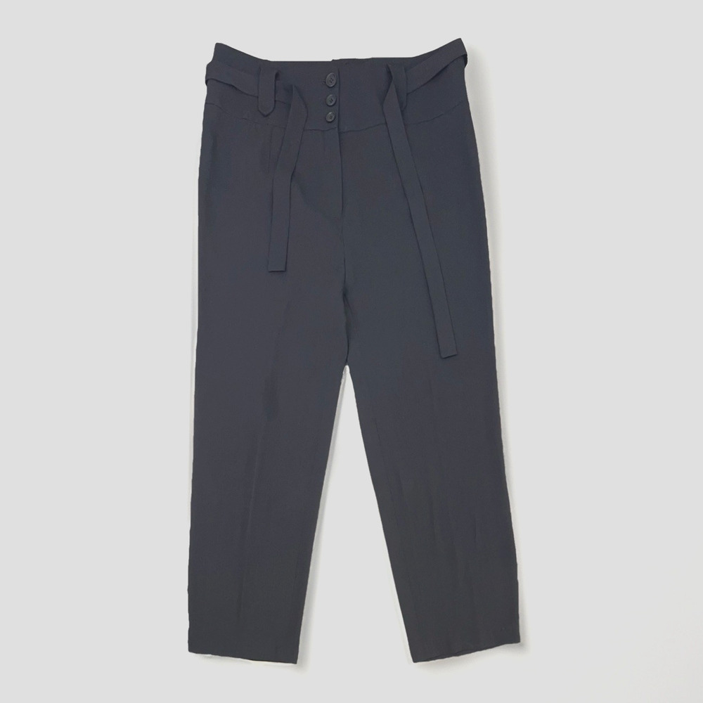 Ivan Grundahl Women’s Trouser Pants Women's EU 44 US 14 Black High Rise Straight